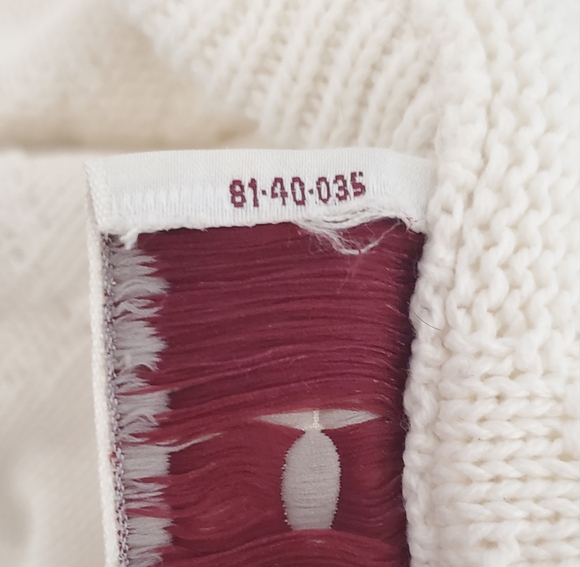 Vintage Worthington No Size White Knit Embroidered Short Sleeve Sweater - Picture 7 of 8